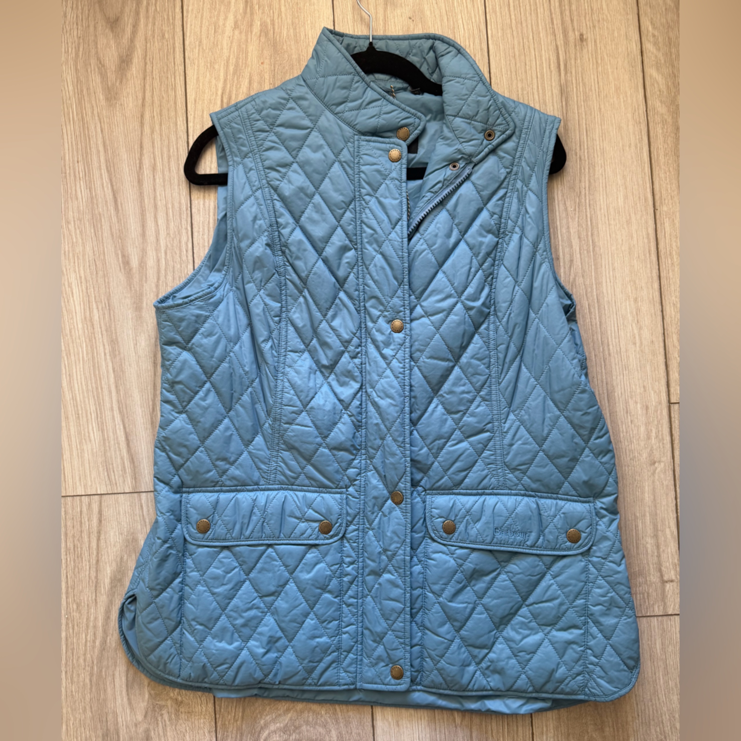 Barbour Light Blue Quilted Jacket Barbour Light Blue Quilted Jacket